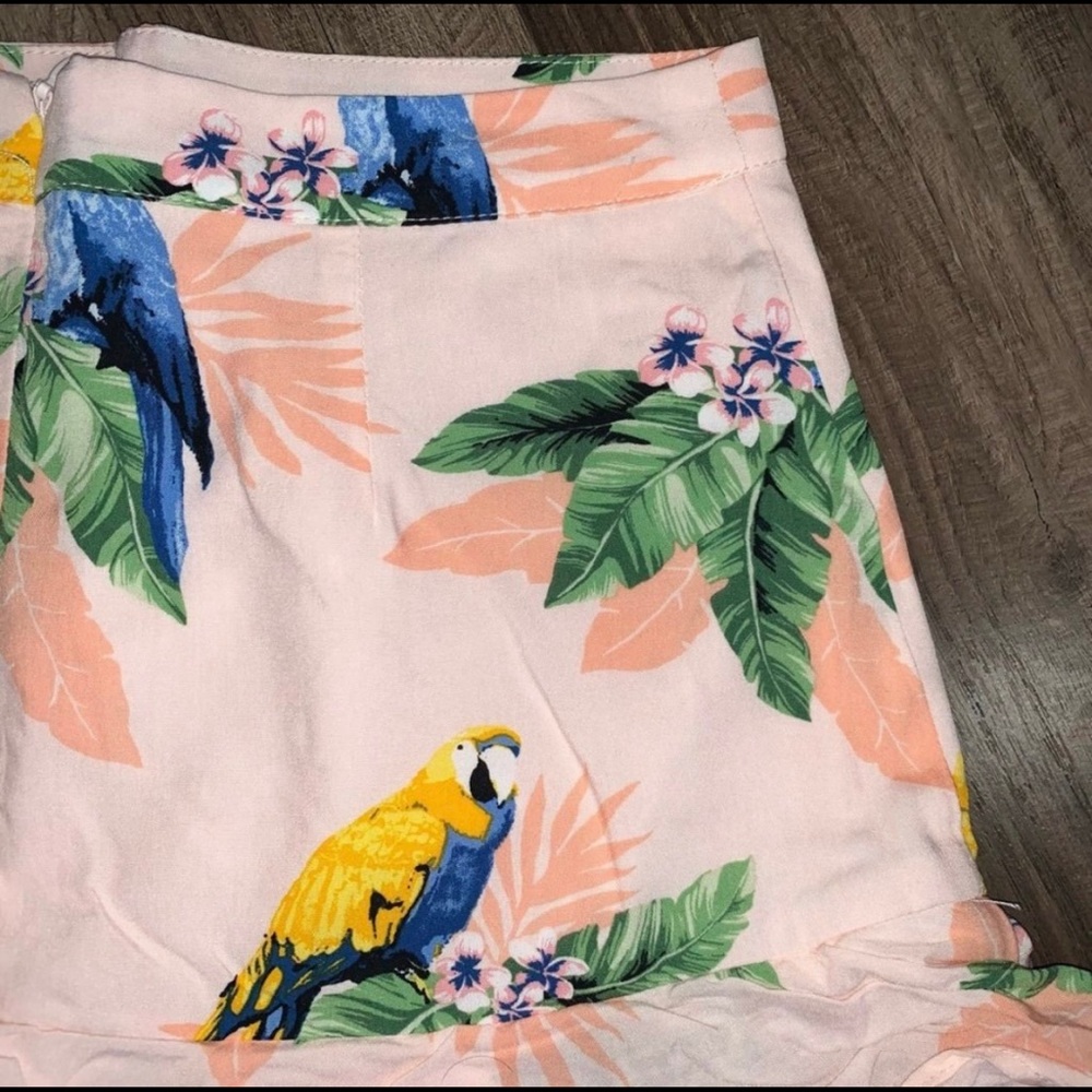 Pink Parrot Ruffle Mini Skirt - Picture 7 of 7